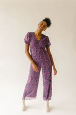 The Peden Smocked Jumpsuit in Floral Multi