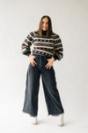 The McCarthy Patterned Sweater in Black + White