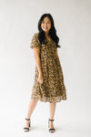 The Yoshi Floral Midi Dress in Black