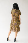 The Yoshi Floral Midi Dress in Black
