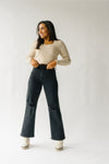 The Jack Wide Leg Distressed Jeans in Black