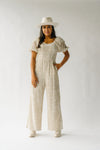 The Raceland Velvet Detail Jumpsuit in Taupe