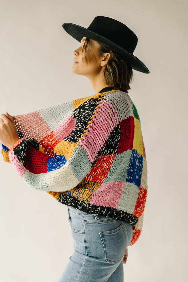 The Castlo Colorblock Cardigan in Multi