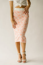 The Gleave Weaved Sweater Skirt in Pink