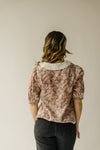 The Avondale Collared Detail Blouse in Sage Floral