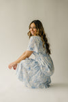 The Morena Tiered Midi Dress in Light Blue