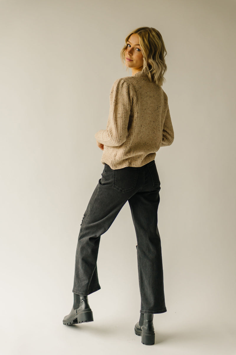 The Kirsten Button Down Cardigan in Oatmeal