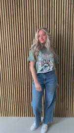 The Rock N' Roll Music Festival Graphic Tee in Green