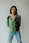 Free People: Gemini Blouse in Dark Night Combo