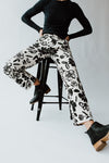 The Kearney Floral High Waisted Pant in Cream
