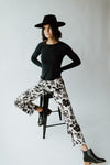 The Kearney Floral High Waisted Pant in Cream