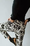 The Kearney Floral High Waisted Pant in Cream