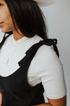 The Kemper Tie Detail Jumpsuit in Black