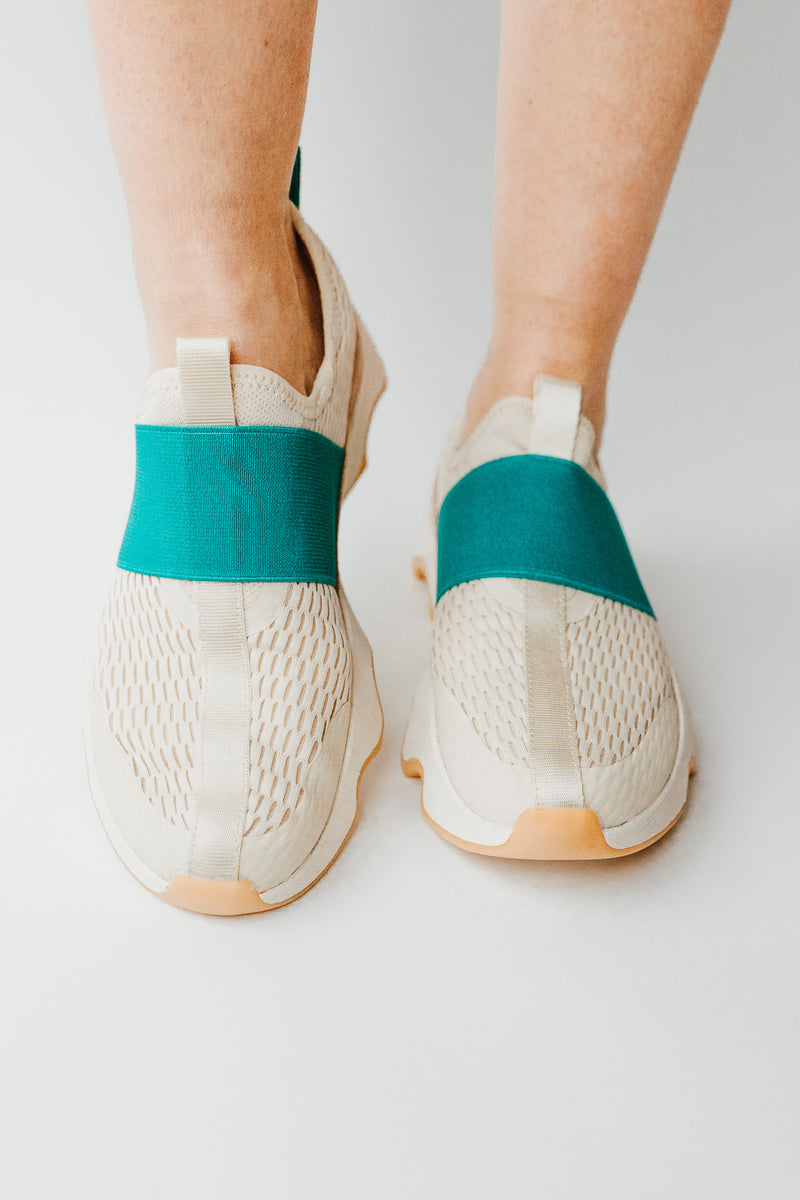 SOREL: Women's Kinetic™ Impact II Strap Sneaker in Bleached Ceramic + Gum 16