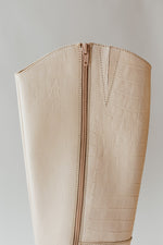 Seychelles: Begging You Pointed Toe Boot in Croc Cream