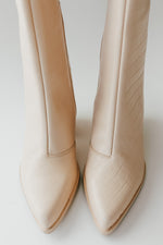 Seychelles: Begging You Pointed Toe Boot in Croc Cream