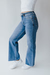 The Ramona High Rise Wide Leg Jeans in Medium Indigo