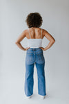 The Ramona High Rise Wide Leg Jeans in Medium Indigo