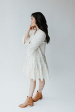 The Braidwood V-Neck Dress in Cream