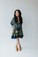 Free People: Printed Agnes Dress in Dark Combo