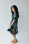 Free People: Printed Agnes Dress in Dark Combo