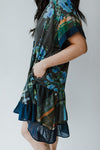 Free People: Printed Agnes Dress in Dark Combo