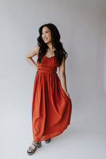 The Danbury Detail Cami Dress in Terracotta