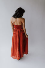 The Danbury Detail Cami Dress in Terracotta