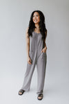 The Clermont Knit Jumpsuit in Heather Grey