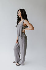 The Clermont Knit Jumpsuit in Heather Grey
