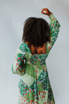 The Steadman Patterned Maxi Dress in Green