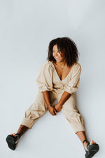 Free People: Lotta Love Jumpsuit in Mustard Seed