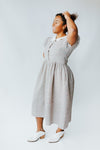 The Anneli Collared Midi Dress in Floral Multi