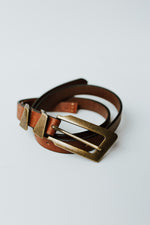 Free People: We The Free Parker Leather Belt in Cognac