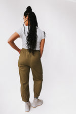 The Gallagher Corduroy Jogger in Thyme