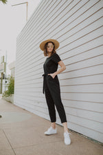 Piper & Scoot: The Bianca Cinch Jumpsuit in Black