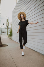 Piper & Scoot: The Bianca Cinch Jumpsuit in Black