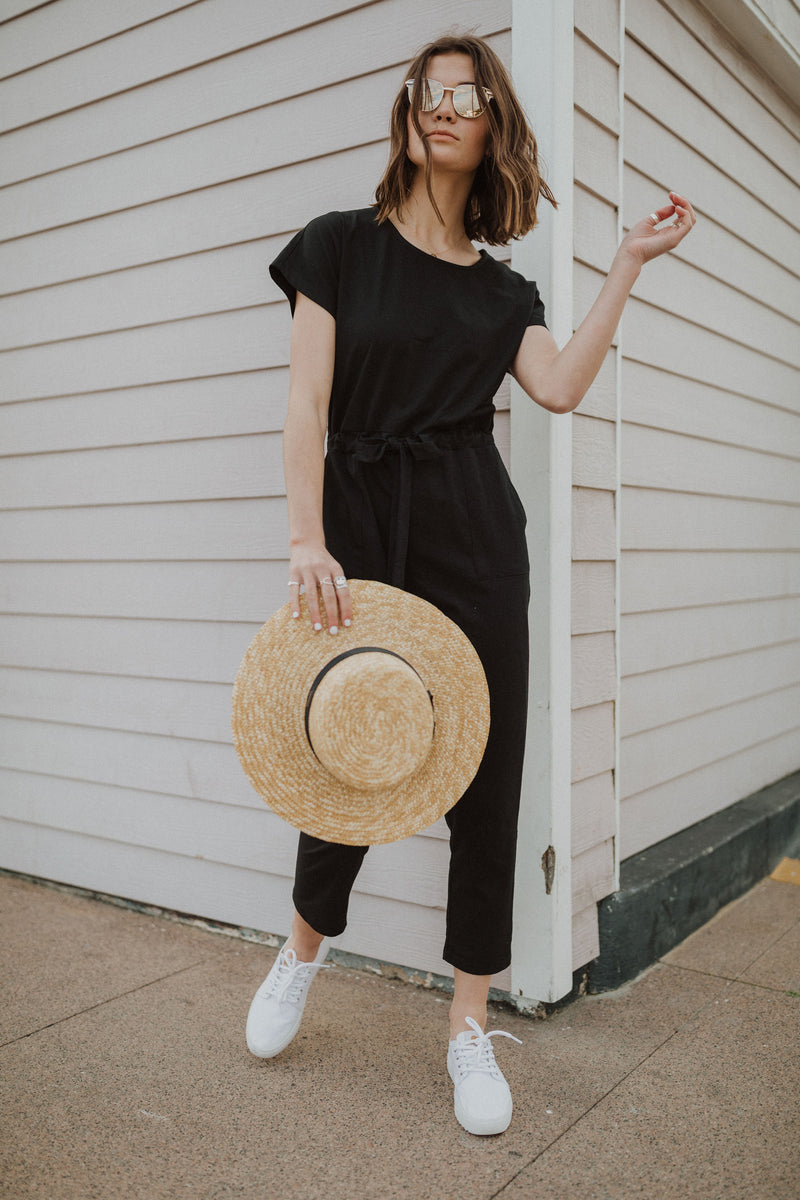 Piper & Scoot: The Bianca Cinch Jumpsuit in Black