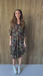 Piper & Scoot: The Wesley Midi Dress in Moody Floral