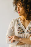 The Pascal Embroidered Dress in Cream