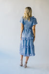 The Warwick Ruffle Detail Midi Dress in Periwinkle
