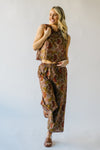 The Gomez Floral Pant in Black