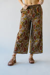 The Gomez Floral Pant in Black