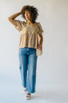 The Sherman Bubble Sleeve Blouse in Dusty Mustard