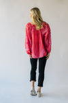 Free People: Elena Printed Top in Firey Red Combo