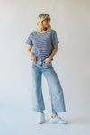The Fairlee Striped Tee in Navy