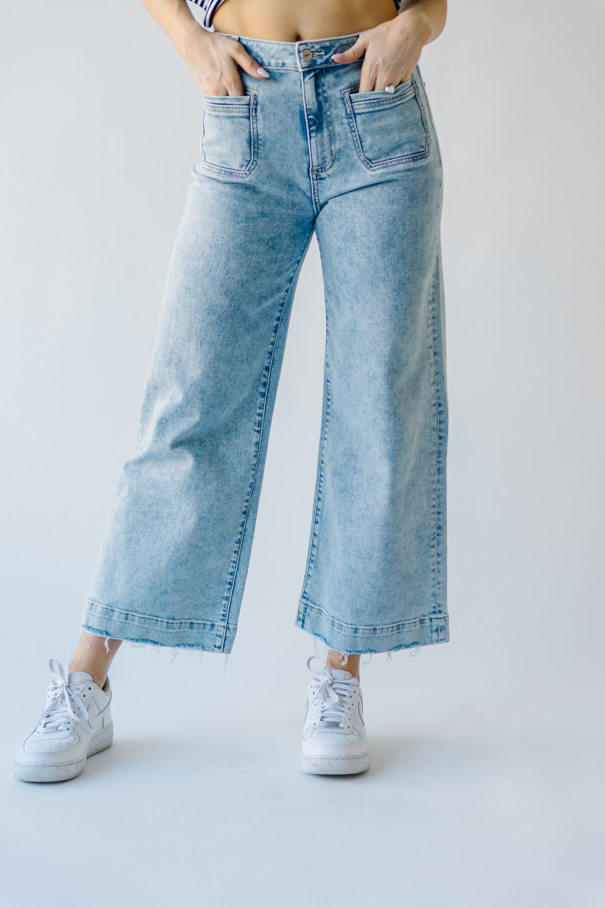 Denim: Montero Wide Leg Jean in Light Blue – Piper & Scoot