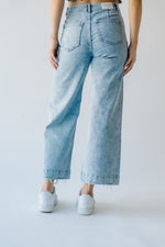 Denim: Montero Wide Leg Jean in Light Blue