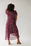 Piper & Scoot: The Bitsy Floral Ruffle Dress in Purple