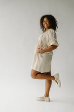 The Martinez Tie Detail Dress in Natural